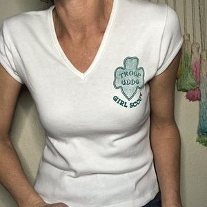 ☘️VTG 70s Girl Scout Tee